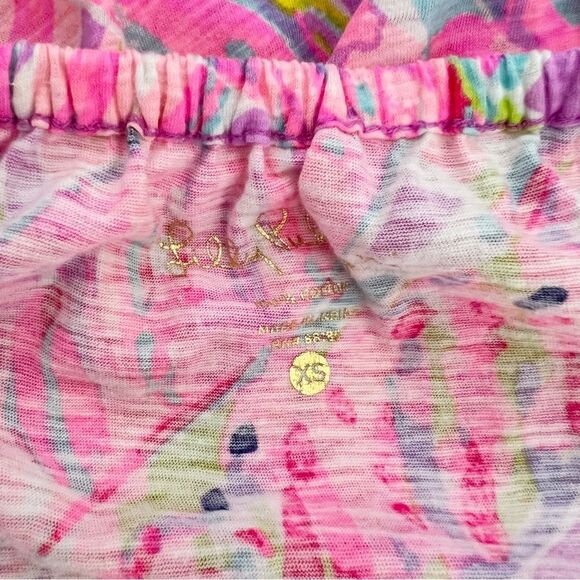 Lilly Pulitzer Emma Top Amethyst Sunseekers XS Off Shoulder - Picture 6 of 7